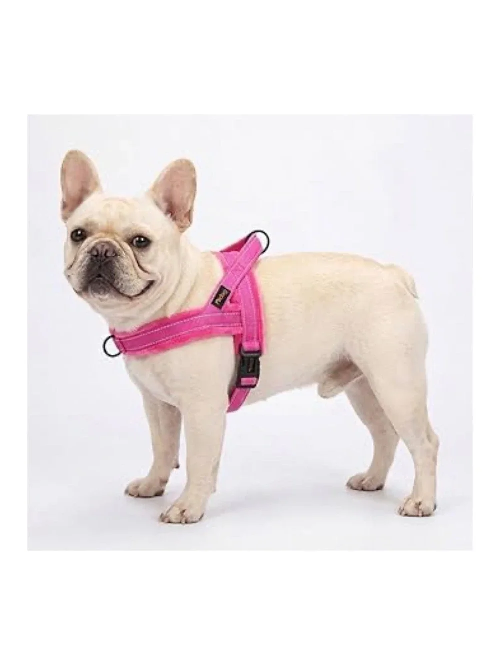 Didog Soft Flannel Padded Dog Vest Harness, Hot Pink, Chest 18-22